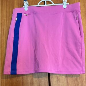 Ralph Lauren Pink Skort with Blue Stripe